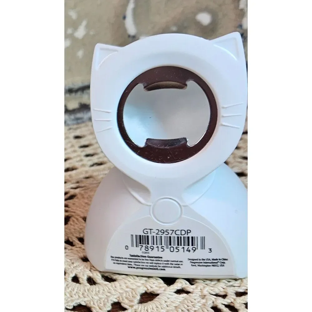 NWT PrepWorks Progressive Kitty Cap 4-in-1 Bottle and Can Opener White_2
